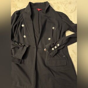 Guess Black Blazer with Silver Buttons